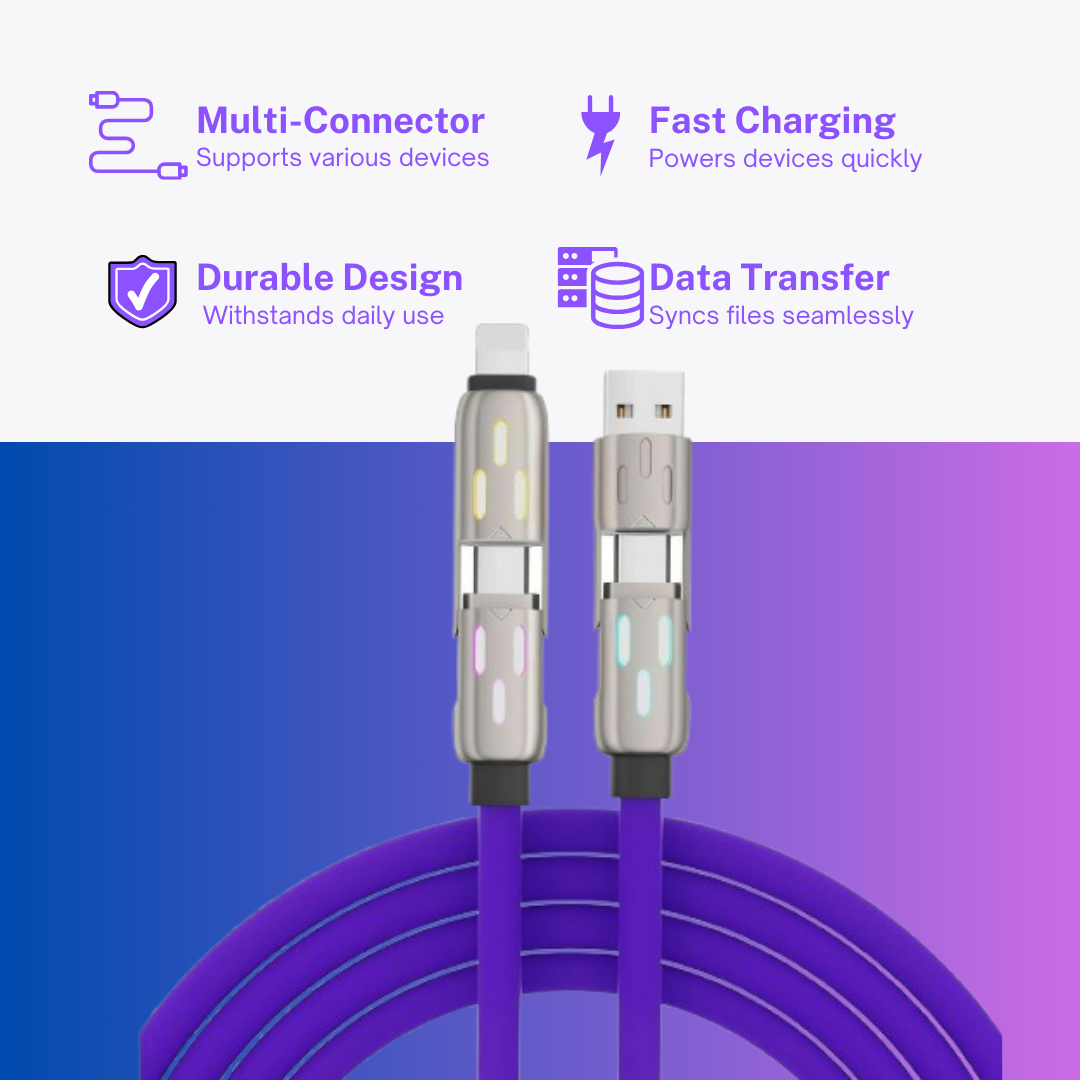 ChargeChain 240W Fast Charging Two-to-Two Data Cable