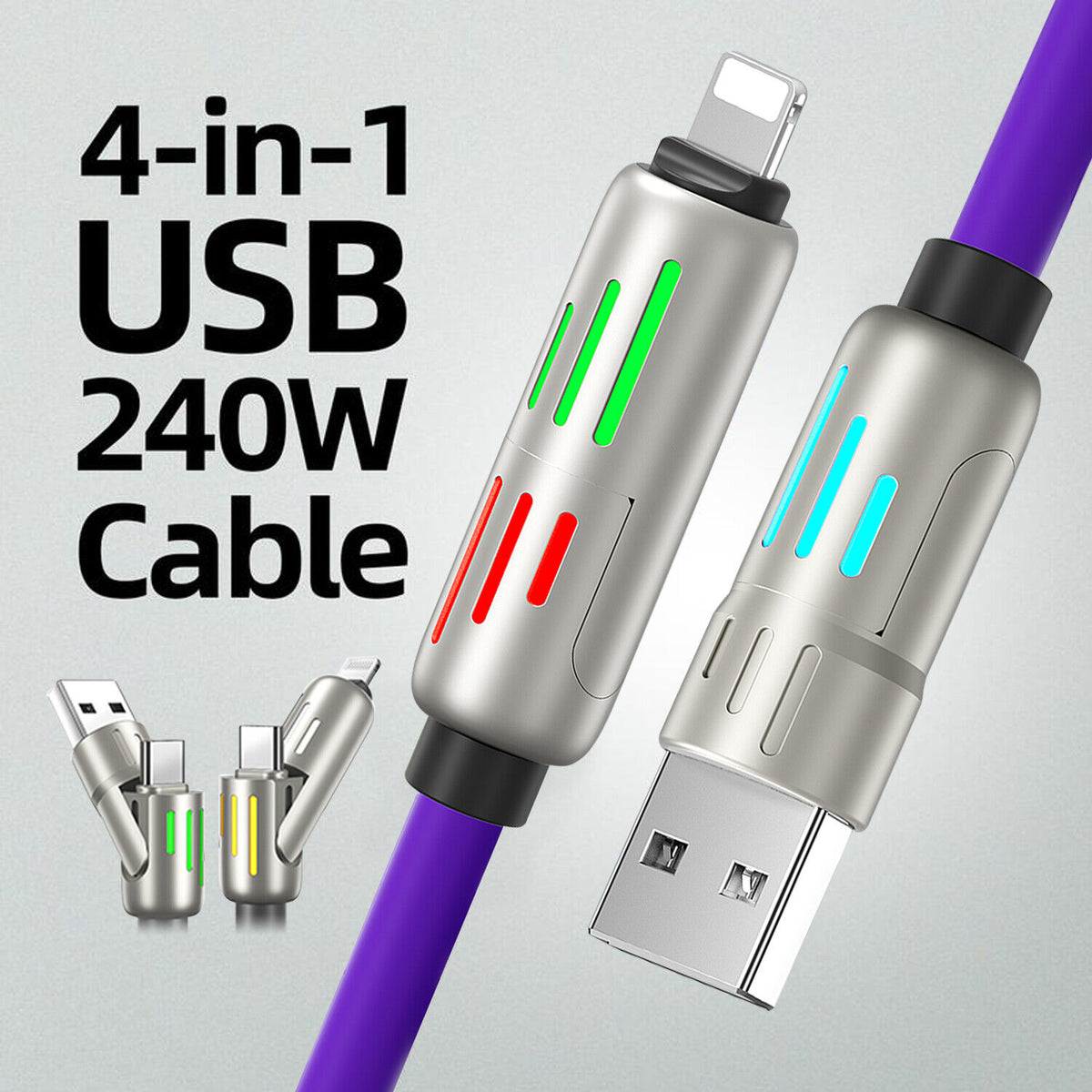 ChargeChain 240W Fast Charging Two-to-Two Data Cable